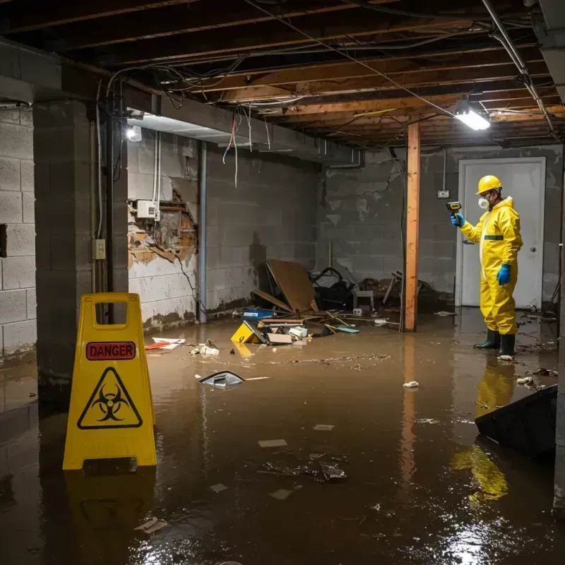 Flooded Basement Electrical Hazard in La Presa, CA Property